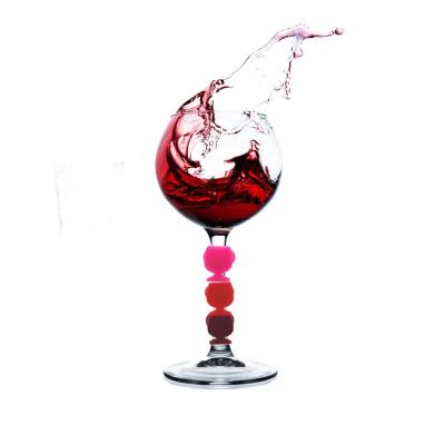 China 2019 Viable Amazon Success Silicone Wine Glass Markers Christmas Gift Cocktail Drink Charms Labels For Party Supplier for sale