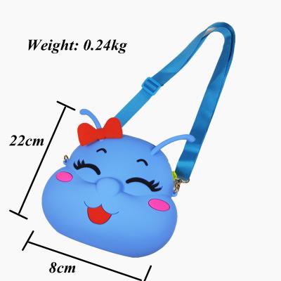 China New Fashion Portable Shoulder Silicone Cute Daily Carrying Cartoon Kids Toss Bags for sale