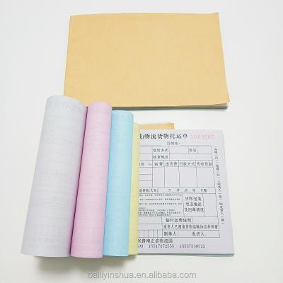 China Environmental Protection 3 Layer Carbonless Paper With Lowest Price CB CFB CF White Pink NCR Yellow Carbonless Paper for sale