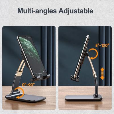 China Desktop Foldable Universal Foldable Tablet Metal Mobile Phone Holder Stand for sale