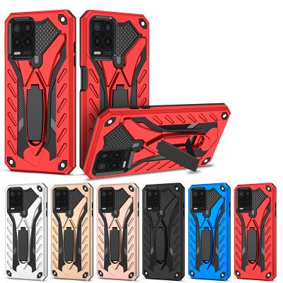 China Shockproof Resistant Case with Kickstand Element for OPPO Realme 8 5G Armor Protection Full Back Hybrid Cover for sale