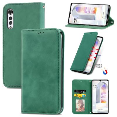 China Shockproof Leather Flip Business Phone Case For LG Velvet 2 Pro Stand Wallet Case With Card Holder for sale