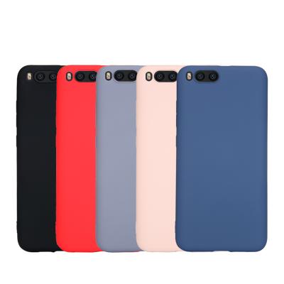 China Shockproof Soft Shockproof Phone Case For Xiaomi 6 6X Silicone TPU Case Back Cover With Anti-scratch Microfiber Lining for sale