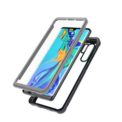 China 360 Degree Full Body Shockproof Case For Huawei P30 Pro Soft Silicone Anti-knock Transparent Waterproof Cover for sale