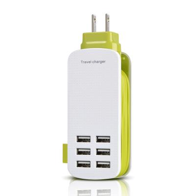 China UniversalÂ   Universal Travel Fast Charger 6 USB Port For Mobile Phone Multi Wall Power Adapter for sale