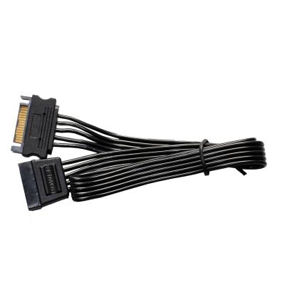 China IT factory 400mm internal hdd supply splitter adapter sata cable with 3.3v, 5v, and 12v power voltages for sale