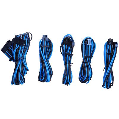 China The PSU supply extension wiring kit. PSU Supply Power Quality Computer Motherboard Server Module 6pin to dual 6 splitter molex cable sheathed pigtail for sale