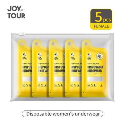 China Disposable 5pcs disposable underwear travel sterilized underwear menstrual physiological perioddisposable underwear for sale