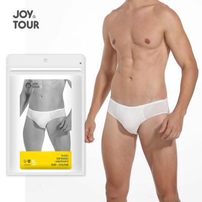 China Disposable 5pcs Cotton Disposable Underwear For Men'S Hotel Outdoor Portable Briefs Plus Size Men'S Underwear for sale