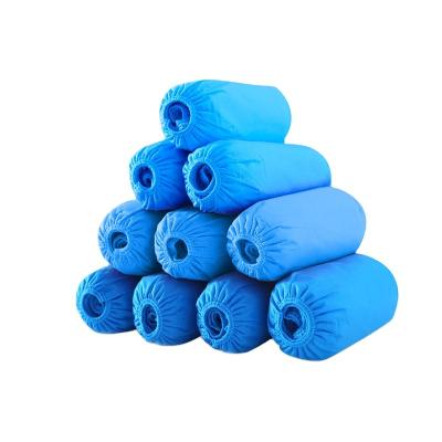 China Disposable 50pcs Disposable non-woven shoe covers Dustproof thickened shoe covers indoor Daily household 40*15cm shoe covers for sale