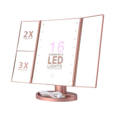 China Support Customization Lighted Cosmetic Led Mirror Multiple Colors Light Up Cosmetic Mirror With 116 LED Light for sale