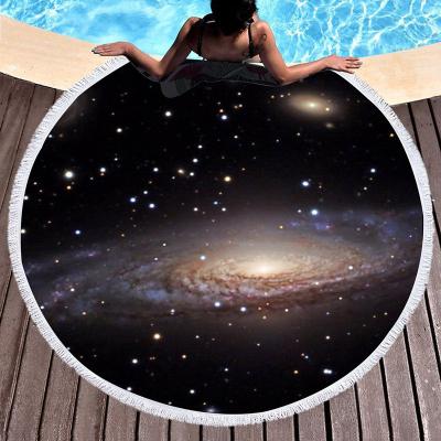 China Travel Printed Landscape Patterns QUICK DRY Round Microfiber Beach Towel for sale