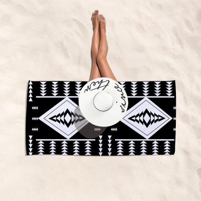 China Wholesale QUICK DRY Africa Logo Towel Beach Towel Customized Geometric for sale