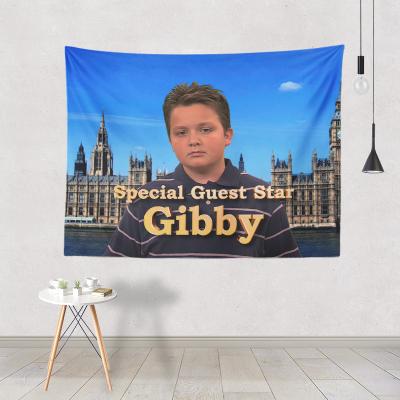 China Simple Funny Tapestry Gibby Print Digital Peach Skin Pspecial Feature Guest Printed Decorative Home Living Room Wall Hanging For Kids for sale