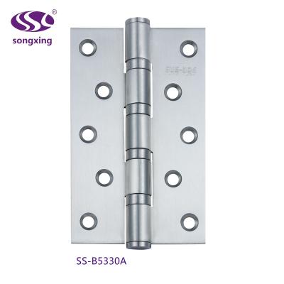 China 4BB 318G Ball Bearing Satin Nickel Modern Door Hinges for sale