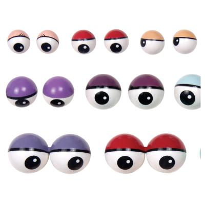 China Plush Toy Accessories Half Round Printed Toys Eyes Comic Eyes Toy Eyes For DIY Toy for sale