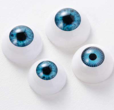 China Cartoon Toy Factory Direct Safety Acrylic Reborn Doll Eyes Glass Half Round Baby Doll Eyes for sale