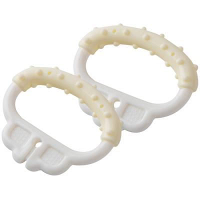 China White Plastic Teething Links Toys Link Rattle Stroller Toy For Infant Newborn Kids for sale