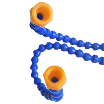 China Blue Lightweight Hydraulic Machinery Water Oil Coolant Pipe Adjustable Flexible Plastic Hose for sale