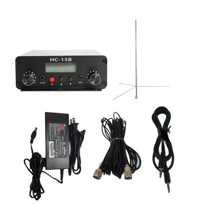 China New design home audio black small portable FM transmitter for church fm broadcast transmitter for sale for sale