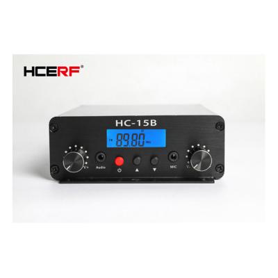 China Wireless background music system 15W broadcast radio station PLL audio amplifier fm stereo transmitter for sale