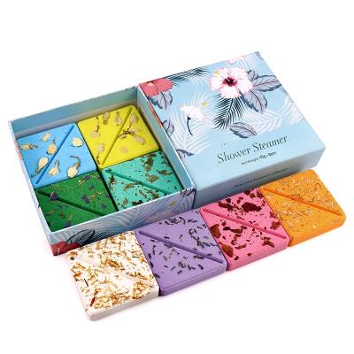 China OEM Private Label Aromatherapy Custom Natural Vegan Shower Relaxation Hot Selling Organic Square Tablets for sale