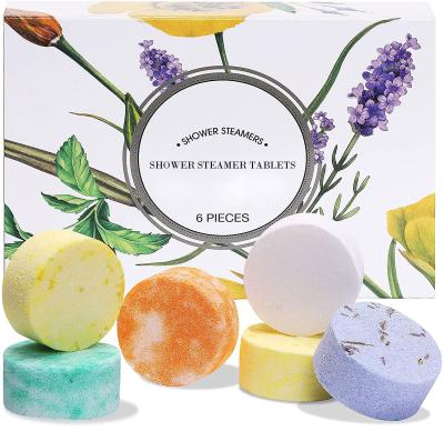 China Custom Bulk Shower Steamers Private Label Relaxing Mint Shower Steamer Tablets Essential Oils for sale