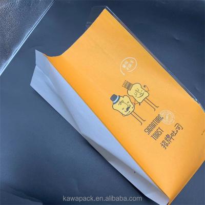 China Recycled Materials Bread package restaurant to go bags paper bag bread for sale