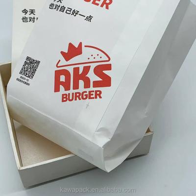 China Recycled Materials Paper packaging bags restaurant bags greaseproof paper bag for packaging food for sale