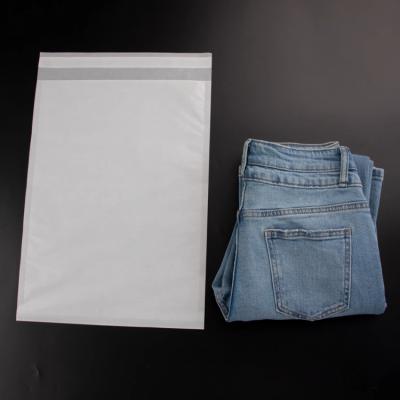 China Recycled Materials Hot Sale Spot Products 40gsm White Glassine Paper Packaging Bags For Packing Clothing Garment T-shirt Sock Short Sleeve for sale