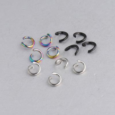 China Gold Stainless Steel Jewelry Findings Jewelry Findings 1.2x7MM DIY Accessories Components Jump Rings for sale