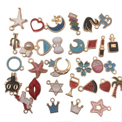 China 30PCS CLASSIC enamel Charms.DIY craft charms for jewelry making for sale