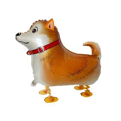 China Promotional Foil Animal Balloon Perro Globo Toy Dog Balloon Kids Walking Toys for sale