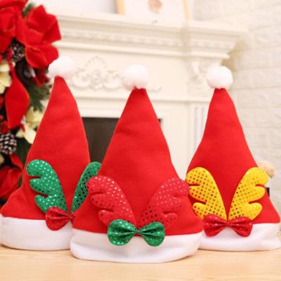 China Acrylic Christmas Santa Claus Hats Cartoon Caps for Kids Christmas Decor New Year Gifts Party Home Supplies for sale