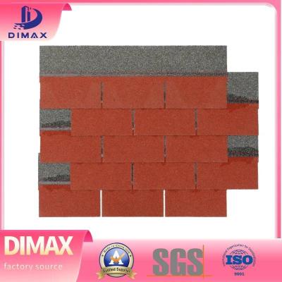 China Colored Fiberglass Asphalt Shingles Stone Coated Composite Type Roofing Shingles Roof Tile for sale