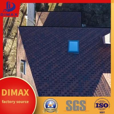 China Colored Fiberglass Asphalt Shingles Stone Coated Composite Type Roofing Shingles Roof Tile for sale