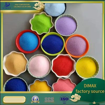 China Easy To Shape And Dry Quickly Colored Decorative Sand For Kids Craft And Play for sale