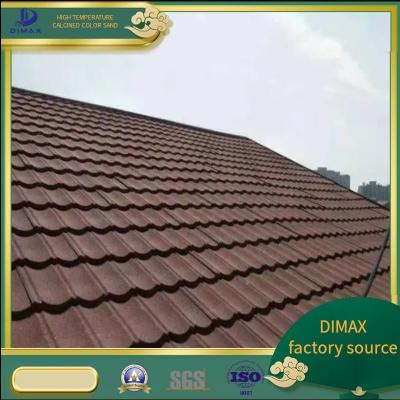 China Completed Fireproof Stone Coated Steel Roof Tiles With Sound Insulation for sale