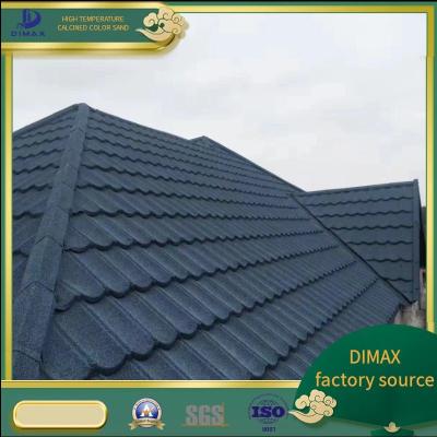 China High Energy Efficiency and 500000 Pcs/Year Output Sound Insulated Stone Coated Steel Roofing Tiles for sale