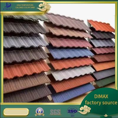 China Thin And Durable Stone Chips Coated Tile For Prefab Steel Structure for sale