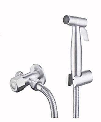 China Wholesale Modern 304 Stainless Steel Bathroom Shattaf Chrome Portable Handheld Bidet Sprayer XZ-224 Set For Toilet for sale