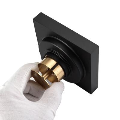 China Modern All Floor Drain Black Concealed Copper Gold Hidden Gun Smell Proof Bathroom Shower Room Gun Gray Invisible Floor Drain for sale