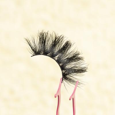 China Factory Price Cheap False Eyelash Natural Eyelashes Wholesale Lashes 25mm Fluffy Magnetic Eyelashes for sale