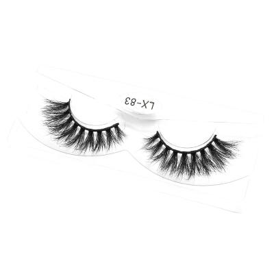 China Wholesale Cheap False Eyelash LX Natural Luxury Series 3D Strip Black Mink Lashes Seller 18mm Mink Eyelashes Extension for sale