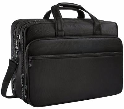 China Travel Briefcase Handbags With Organizer Unisex Large Shoulder 18 Inch Travel Business Laptop Briefcase With Organizer for sale