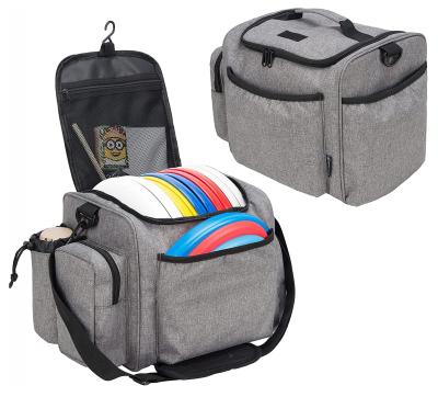 China Waterproof Custom Make Colorful Disc 10-14 Capacity Tote Disc Golf Bags With Bottle Pocket for sale