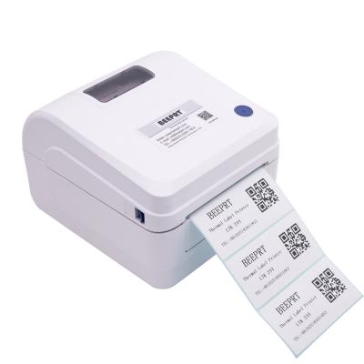 China BEEPRT 110mm black and white thermal shipping label printer with USB can print single bin paper printer for sale