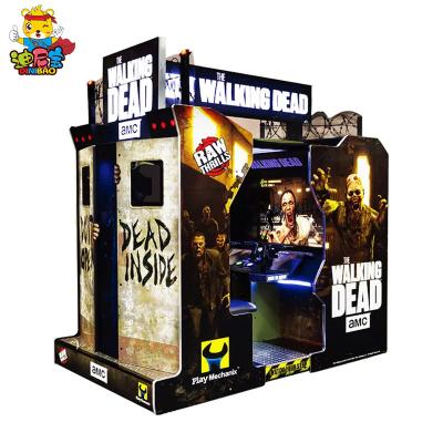 China Metal+Newest Plastic Coin Operated Arcade Simulator The Game Walking Dead Shooting Machine for sale