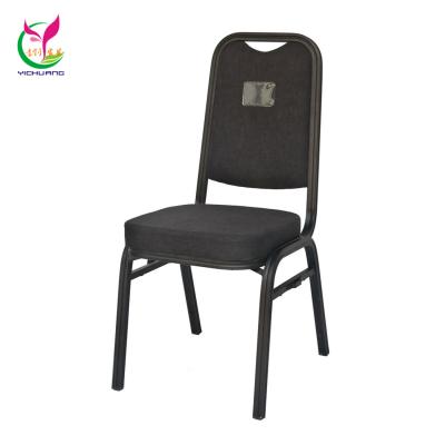 China Foshan Supplies Auditorium Banquet Hall Chair Black Stacking Aluminum Modern Hotel Chairs for sale