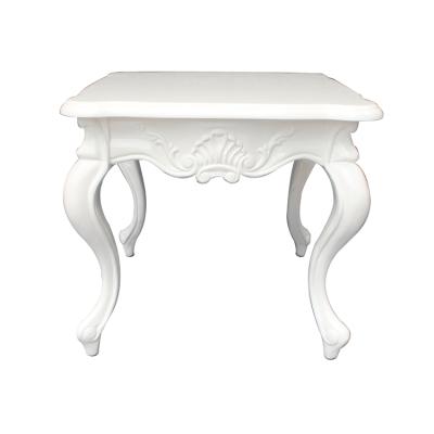 China Elegant and Nice Solid Wood Square White Wood Table , Square Wood Coffee Table for sale